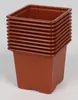 Anzuchttöpfe 10er 8cm Eckig Terracotta Pflanzschalen Produktbild-Vorschau 1