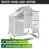 BRAST Gewächshaus Aluminium mit Fundament | 130x190x195cm Produktbild-Vorschau 2