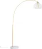 Moderne Bogenlampe aus Messing mit Klarem Glas Arc Produktbild-Vorschau 1