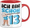 13. Geburtstag Geschenk Tasse Becher Jungs Dab Produktbild-Vorschau 1