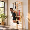 MAMOI Espaldera fitness de pared con barra dominadas, Vista previa de la imagen del producto 4