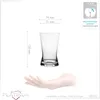 PLATINUX Trinkgläser 200ml Wassergläser X-Form Set 6-Teilig Produktbild-Vorschau 4