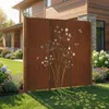 SET Sichtschutz Metall 3x mit Pusteblumenmotiv - 160 cm x Produktbild-Vorschau 5