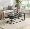 FineBuy Obývací stolek skleněný obdélníkový 100 cm Moderní Náhled obrázku produktu 2