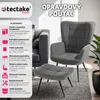 tectake® Sessel Hygge polstrovaný Náhled obrázku produktu 3