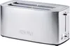 Unold Toaster Tom: Edelstahl, 2 extrabreite Schlitze, seitlicher Hebel, Drehknopf und Bedientasten  Produktbild-Vorschau