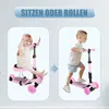 2-in-1 Kinder Roller Scooter mit Abnehmbarem Sitz Produktbild-Vorschau 3