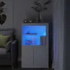 Szafka boczna z oświetleniem LED Biały Materiał Podgląd zdjęcia produktu 1