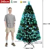 LZQ PVC vianočný stromček umelý 240 cm s LED optickými Náhľad obrázku produktu 2
