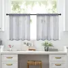 2er Set Bistrogardine Transparent Scheibengardine Produktbild-Vorschau 6