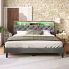 Flieks Lit rembourré Lit double 140x200cm avec matelas et Voir les images du produit 2
