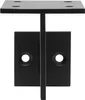 A black metal handrail bracket is shown against a white background. Anteprima dell’immagine prodotto