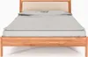 Bett Zola 3 Kernbuche massiv 90x200 mit Polsterkopfteil und Produktbild-Vorschau 2