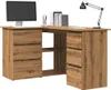 vidaXL Scrivania ad angolo in rovere Artisan 145x100x76 cm Anteprima dell’immagine prodotto 8