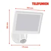 Vonkajší reflektor LED Senzor pohybu IP44 20W biely Náhľad obrázku produktu 8