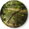 Wanduhr - Rund - Glasuhr - Wald Baum Natur - 30x30cm - Produktbild-Vorschau 1