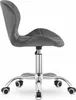 Chaise - Leobert - Avola - Velours Gris Foncé - 53,5 X 55 X Voir les images du produit 4