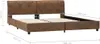 vidaXL Postelový rošt Brown Suede Look 160 x 200 cm Náhled obrázku produktu 7