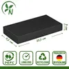 Caja plegable de 11,5 x 22,5 x 3 cm, negra, con tapa, de Vista previa de la imagen del producto 5