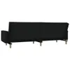 CLORIS Schlafsofa 2-Sitzer - mit 2 Kissen - Schwarz Stoff - Produktbild-Vorschau 8