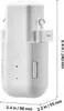 A white automatic curtain opener device is shown from a side-angle with dimensions indicated. Náhľad obrázku produktu