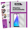 A collage of images showing instructions for applying a screen protector and a product shot of the screen protector with a phone. Náhľad obrázku produktu