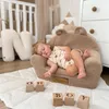 Poltrona Flumi per bambini teddy beige scuro, poltroncina Anteprima dell’immagine prodotto 3
