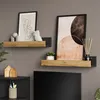 Wandregal Vicco Tomy Anthrazit/Goldkraft Eiche 60 x 10 cm Produktbild-Vorschau 4