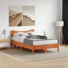 The Living Store Kopfteil Wachsbraun 120 cm Massivholz Produktbild-Vorschau 4
