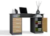 Bureau ADA anthracite chêne artisan 125 Cm 4 Tiroirs Voir les images du produit 8