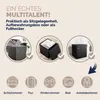 CASARIA® Hocker mit Stauraum Schwarz Faltbar Deckel Produktbild-Vorschau 7