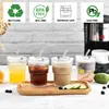 Fine Life Pro Gläser-Set Gerippte Glasbecher mit Deckel und Produktbild-Vorschau 6