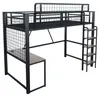 STILVORA Hochbett 90x200cm mit Schreibtisch und Produktbild-Vorschau 9