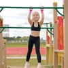 Gymnastické rukavice + 2 náramky - růžové Náhled obrázku produktu 2