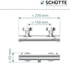 SCHÜTTE LONDON sprchová baterie s termostatem, termostat, Náhled obrázku produktu 7