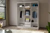 AX LIVING Miroir armoire chambre coulissante Cabinio blanc Voir les images du produit 3