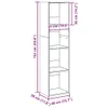 Maison Exclusive - Libreria in rovere affumicato 40x30x152 Anteprima dell’immagine prodotto 9