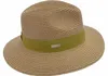 Seeberger knautschbarer Borten-Sommerhut Fedora mit UV-Schutz 30 in grün
