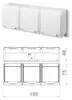 Wandmontageschakelaar voor inbouwspots, wit, IP44, HERMES Productafbeelding-voorbeeld 12