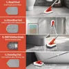 JEHONN Frottoir de douche 4 en 1 avec long manche et 4 Voir les images du produit 2