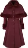 Hell Bunny Mantel Damen Capulet Coat rot XXL Produktbild-Vorschau 1