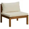 Möbel 3-tlg. Garten-Lounge-Set mit Cremeweißen Kissen Produktbild-Vorschau 10