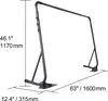 A diagram of a spa cover lift with dimensions indicated. Voir les images du produit