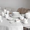 6er Set Speiseteller, Essteller KLEINES HERZ schwarz D. Produktbild-Vorschau 6