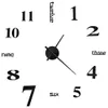 vidaXL 3D-Wanduhr Modernes Design 100 cm XXL Schwarz Produktbild-Vorschau 3