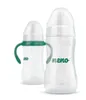 Two baby bottles are shown against a white background. One bottle is in the foreground and is larger, while the other is in the background and is smaller. Podgląd zdjęcia produktu