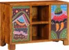 vidaXL Príborník Multicoloured 90x35x60 cm masívne drevo Náhľad obrázku produktu 1