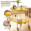 Küchenwagen mit Rollen 3 Etagen, Servierwagen Rollwagen, Produktbild-Vorschau 5