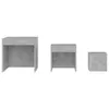 vidaXL Set tavoli 3 pezzi cemento grigio legno materiale Anteprima dell’immagine prodotto 15