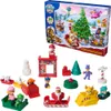A collection of Paw Patrol advent calendar toys arranged in front of the advent calendar box. Podgląd zdjęcia produktu
